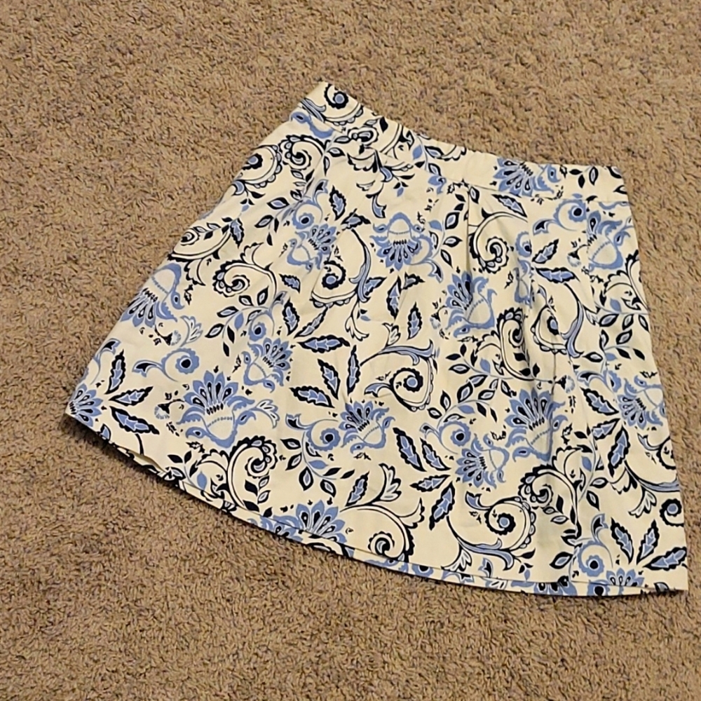 LOFT Floral Knee length skirt